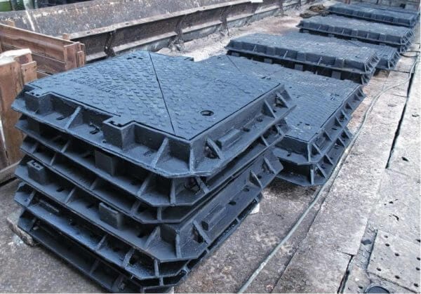 Nắp bể cáp 2 cánh lòng đường tải 40T - 60T
